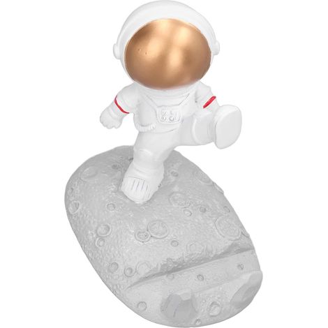 Astronaut-Shaped Resin Phone Stand, Small Compact Mobile Phone Holder for Living Room, Office Decoration with Smooth Touch (1/5)