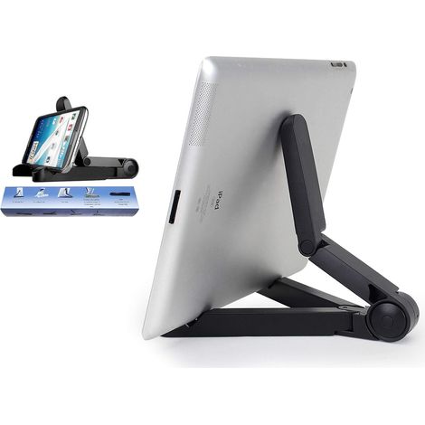 Support de tablette réglable compatible avec iPad, iPhone et téléphones portables, support de bureau universel et robuste (1/5)