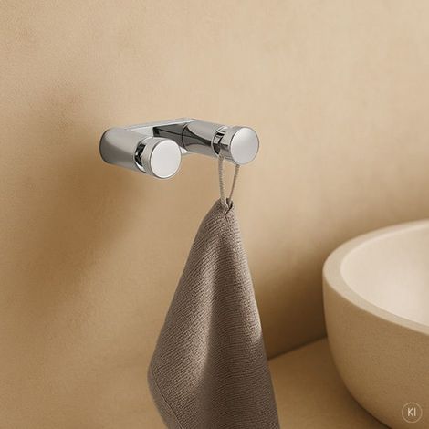 AquaCraft 200 Doppelhandtuchhaken 20040002-00 3 cm, chrom