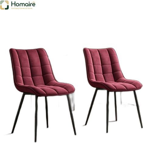 Chaise de jardin en métal rouge 46 x 39 x 85.5 cm HOMAIRE (1/5)