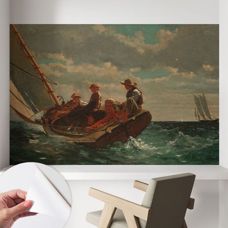 Papier peint adhésif décoratif pour chambre et salon Design moderne à poser facilement Expédition en mer 104x70 cm (1/5)