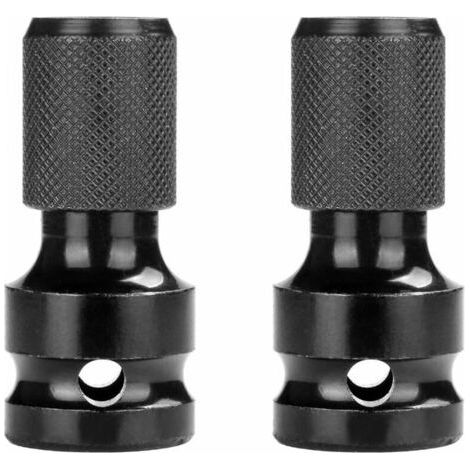 BUNTHAUS 2 Pieces Adaptateurs De Douille 1/2\" Carré À 1/4\" Hexagonal Embout Visseuse A Choc Convertisseur Pour Mandrin À Libération Rapide Pour Clé À Cliquet À Impact Et Douille De PorteEmbout Acces (1/5)