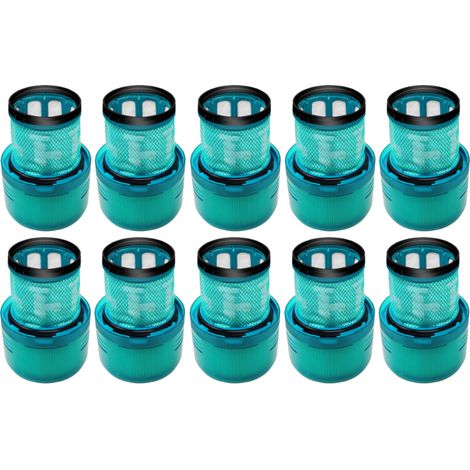 Trade-Shop Ersatzfilter Waschbar Filter Einheit kompatibel mit Dyson V11 SV14 V15 ersetzt DY-970013-02, 97001302 / waschbar, türkis - 10 Stück (1/5)