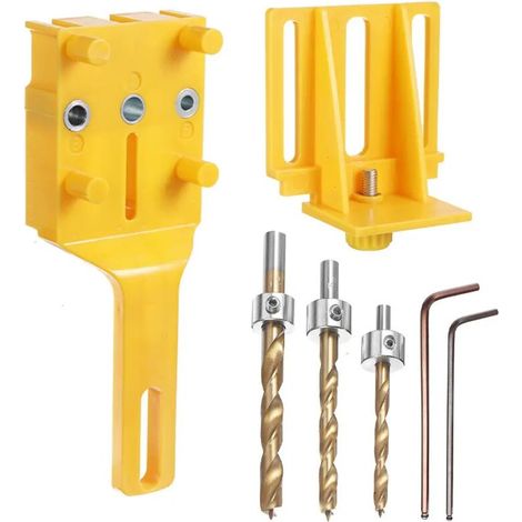 6/8 / 10mm trou poinçon à main trou poinçon travail du bois planche verticale perceuse outils de travail du bois (1/5)