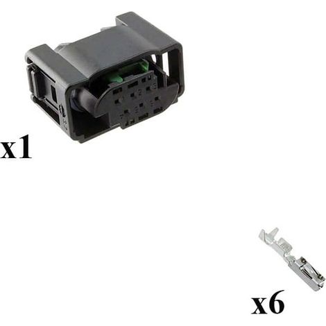 Kit connettore serie MQS porta femmina 6 vie Cod A