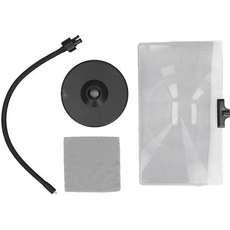 Loupe grossissante 4x avec support, base lestée flexible à col de cygne, loupe de page grand format, compatible avec les personnes âgées malvoyantes, qualité de lecture supérieure. (1/5)