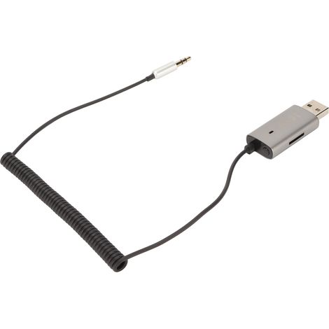 Adaptateur Bluetooth 5.1 pour voiture, prise auxiliaire USB vers jack 3,5 mm, récepteur Bluetooth pour voiture, chaîne hi-fi, casque et haut-parleur. (1/5)