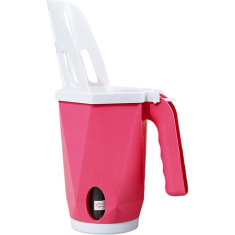 Pelle à litière pour chat détachable, Portable, grande capacité, pelle intégrée avec boîte pour chats chaton rouge (1/5)