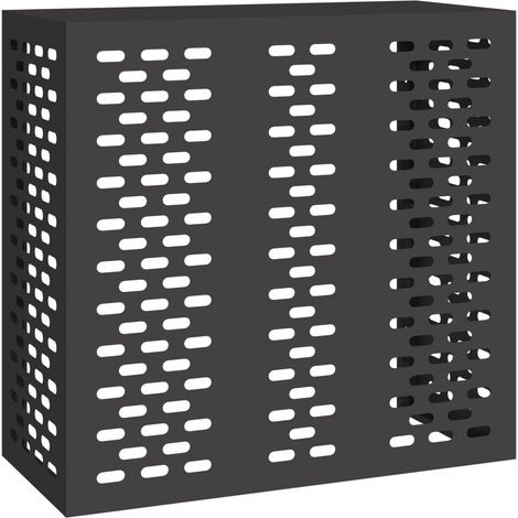 Funda para Aire Acondicionado Negro 110 x 50 x 105 cm vidaXL