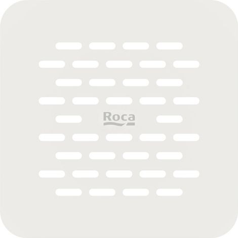 Roca – Grille de vidage en acier inoxydable pour receveur de douche Terran-N – Résistance à la glissance – Blanc – Accessoire siphon