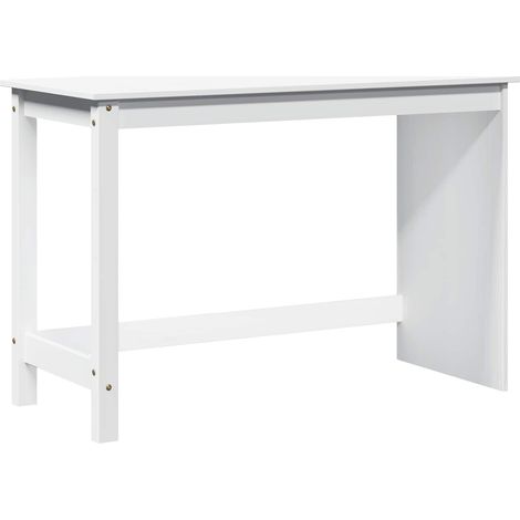 Maison Exclusive - Schreibtisch Weiß 112 x 50 x 75 cm Massivholz