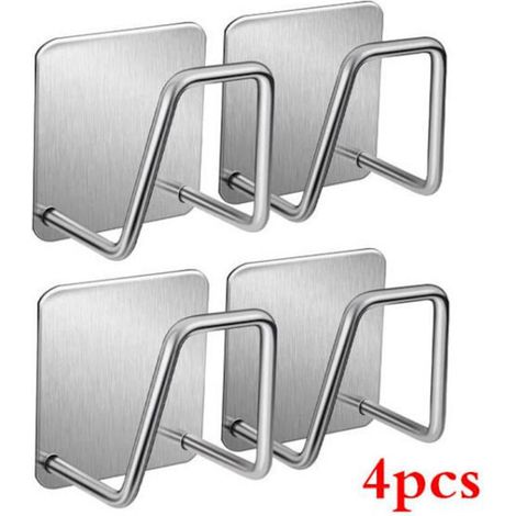 Storage for kitchen sponges, drainer, shelf, toilet and bathroom sponge holder, cleaning hooks, accessories and tools (4 pieces). (1/5)