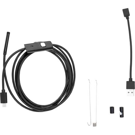 2M Endoscope de l'industriel 6 LED 5.5mm USB Borescope Adaptateur Micro USB Port Endoscope Kit pour Android PC