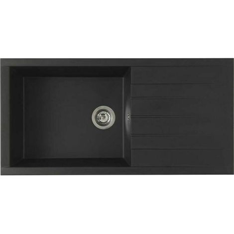 Lavello Stradour Cube Nero Sparkling 100 x 50 cm