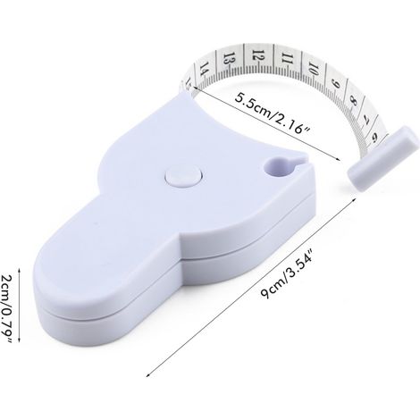 Mètre ruban télescopique automatique, mètre ruban portable pour mesurer le corps, outil de mesure rétractable (1/5)
