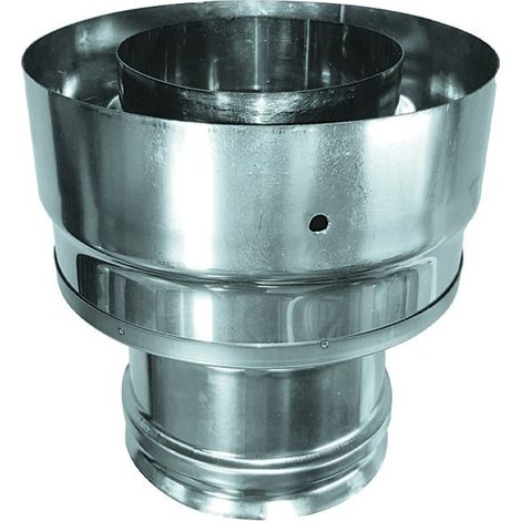 Kupplungsmuffe aus Edelstahl 316l mit kondensationshemmender Flex-Coib-Einladung d.100