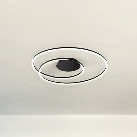 [GEBRAUCHT] B-Ware FISCHER & HONSEL Deckenlampe LED Leuchte HOLY dimmbar schwarz Ø 68 cm Lampe CCT (1/2)