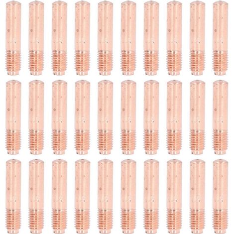 30 embouts de contact 000068, buses de soudage en laiton de 0,035 pouce, compatibles avec les modèles Miller M10, M15, M25 et M4.