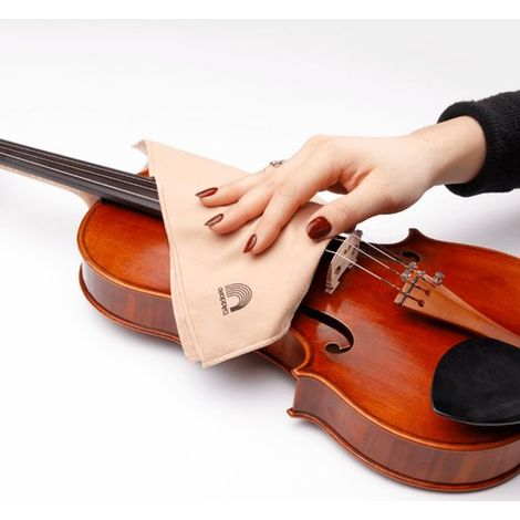 1 chiffon de polissage en microfibre, pour instruments à cordes, doux et non abrasif, sans produit chimique, idéal pour violon et alto (1/2)