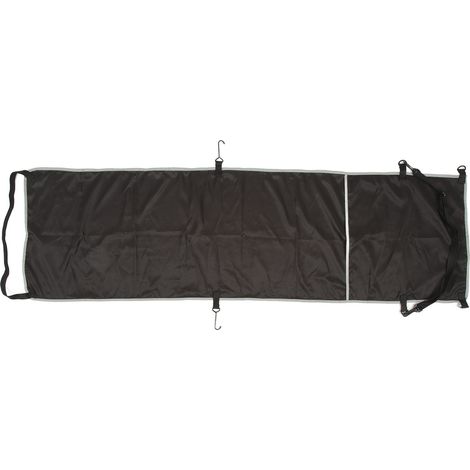 Repose-pieds d'avion - Housse de hamac ergonomique améliorant la circulation sanguine - Hamac repose-pieds réglable pour voyages en plein air et en bus - Noir (1/5)