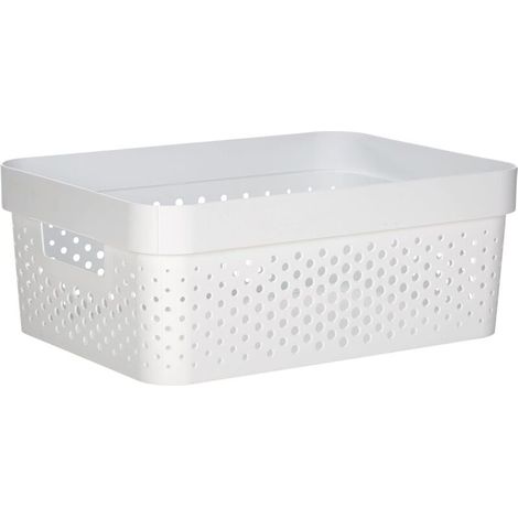 Cesto portaoggetti riciclabile, impilabile e modulare per l'organizzazione della casa: un accessorio versatile - Crezuo (1/4)