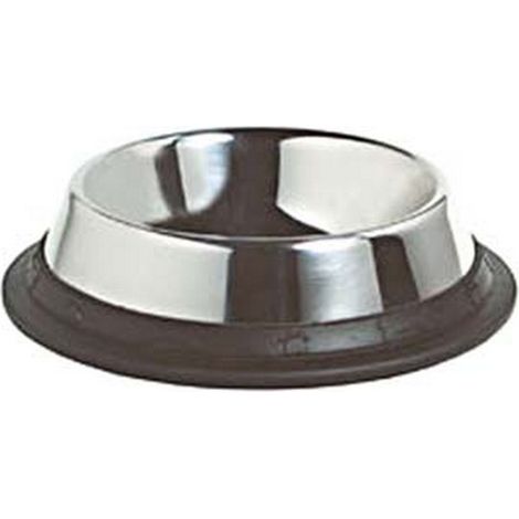 1PZ CIOTOLE IN ACCIAIO INOX PER CANI - cm.19x4,5h. capienza lt.0,50