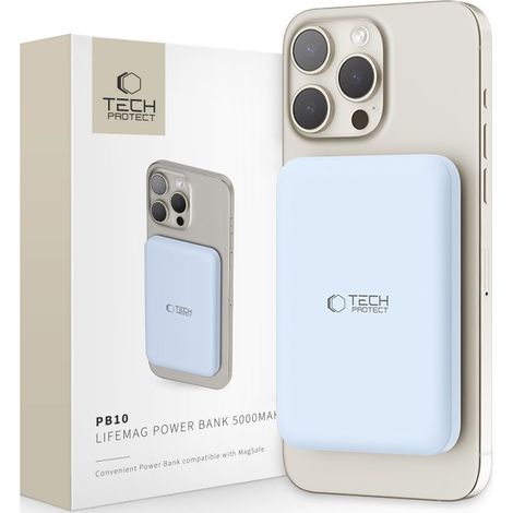 POWER BANK TECH-PROTECT PB10 LIFEMAG MAGSAFE 5000MAH BLU