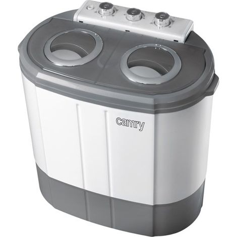Camry CR 8052 Kompakte Waschmaschine grau-weiß 3 kg (1/5)