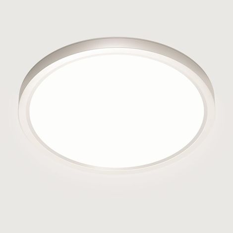 Plafoniera a LED, 28 W, 4500 K, plafoniera a LED moderna per ambienti, luce bianca neutra, impermeabile IP44, 22 cm, adatta per bagno, camera da letto, cucina, soggiorno, balcone, corridoio [Classe en (1/5)