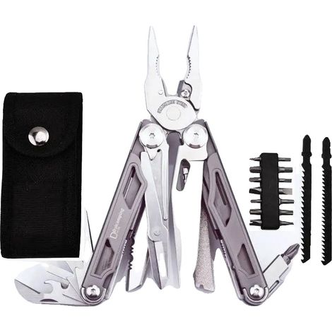 Multifunktionales Werkzeugset, langlebiger Edelstahl, kompaktes Design, DL30GREY (1/2)