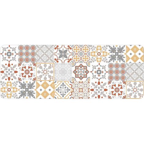 , Tapis Rectangle (45 x 120 cm) Salou Orange, Mousse Imprimée (1/3)