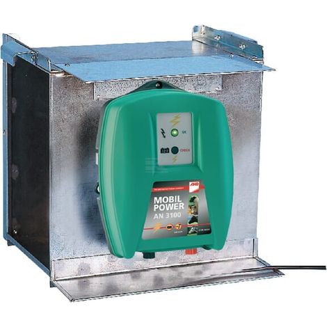 kerbl Caja resistente de metal galvanizado 37 cm de ancho