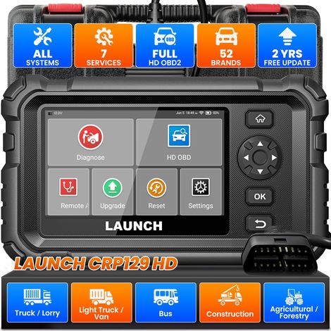 LAUNCH CRP129 HD : outil de diagnostic OBD multilingue pour poids lourds (1/5)