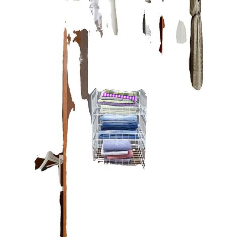 Étagère escamotable, Acier au carbone, 3 niveaux, Capacité de charge 20 kg, Dimensions 33,54351 cm, Aucune assemblage requis (1/5)