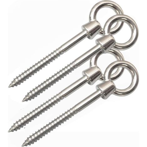 Crochets pour hamac, lot de 4 en acier inoxydable (1/5)