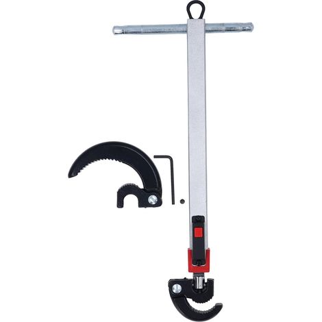 Clé d'évier, clé de lavabo 250 mm en Acier à Haute teneur en Carbone 180 ° Clé d'évier à mâchoires à Ressort à Double tête (1/5)