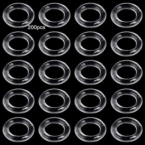 100 Roman blinds, a set of transparent Roman blind accessories, 138MM curtain rings, pull cord replacement parts. (1/5)