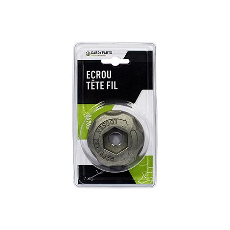 écrou Métal Gauche Pour Tête Fil Nylon à Déroulement Manuel Tecomec. (sous Coque).