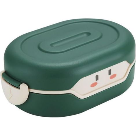 Boîte à lunch bento portable OSALADI verte en polypropylène (1/5)