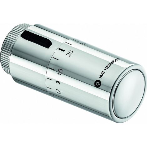 HEIMEIER Tête thermostatique Halo chromé, échelle de réglage 6-28, 7500-00.501 (1/3)