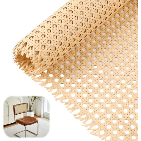 Cannage Rouleau pour Meuble, 40x200 CM Imperméable PE Rotin Sangle de Canne Rouleau Cannage Rotin Roulea De Cannage pour Chaise, Meuble, Armoire, Commode, Porte d'Armoire (1/5)