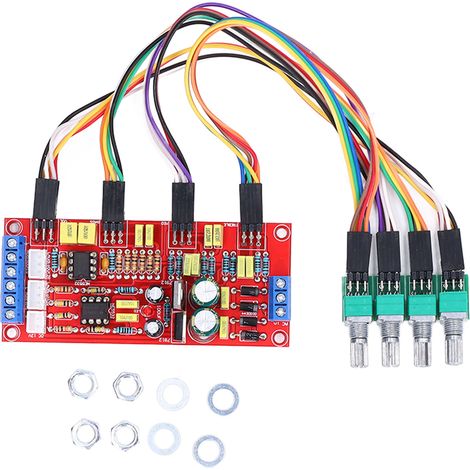 Module d'amplificateur de puissance NE5532 avec contrôle de volume, aigus, médiums et graves (1/5)