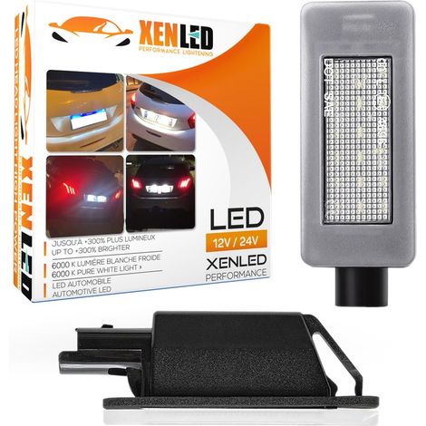 Eclairages LED plaque immatriculation V2.0 Peugeot 207CC 208 MK2 2008 208 308 II Citroën C5 III (1/5)
