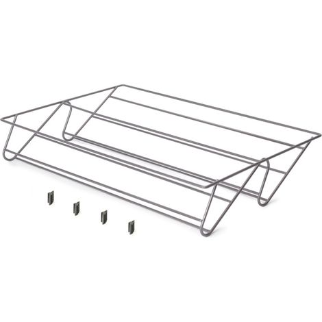 Emuca Cassetto portascarpe per armadi e cabine armadio Quartz, 540 (M70), Acciaio, Titanio 7138352 EMUCA