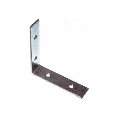 Lot de 100 équerres en acier galvanisé 63 mm (1/2)