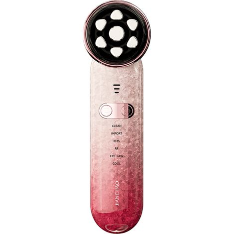Masseur Visage EMS Microcourant 2027 Raffermissant Anti-Âge Lumière Chaude Rechargeable Cadeau (1/2)