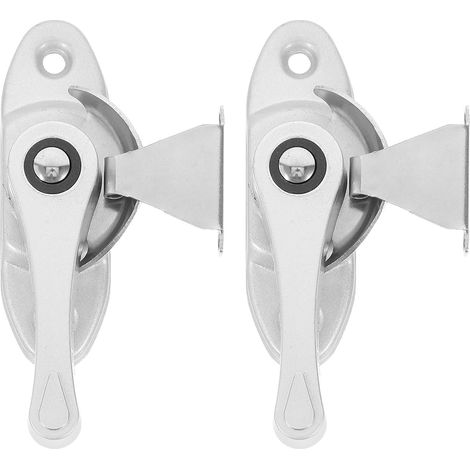 Lot de 2 Verrous de Sécurité en Acier Inoxydable Crochet, Conçus pour Fenêtres et Portes Coulissantes, Protection Renforcée les Fermetures Brutales, Usage Domestique