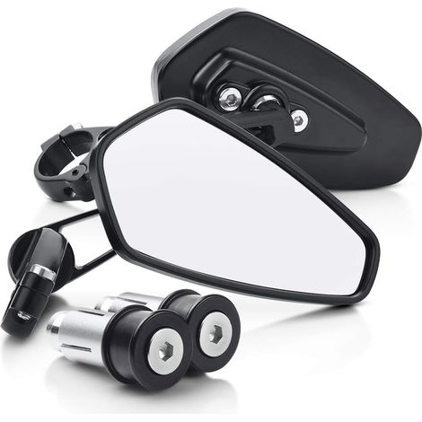 Rétroviseur de moto avec fixation pour guidon à vis de 22 mm (1/5)