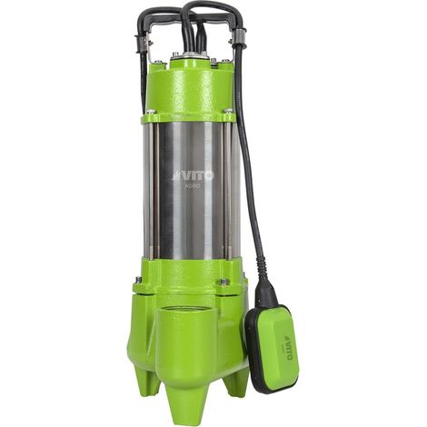 Pompe de relevage Eaux usées 1500W Egouts Caves Innondées Acier Inoxydable VITO