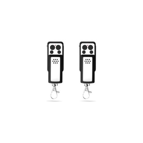 Juego de 2 mandos a distancia universales para puertas, 433,92 MHz. Compatible con 114253, OLD 104250, RED 104257, 104251, 104350. 4 canales, código variable, diseño deslizante. Pilas incluidas.